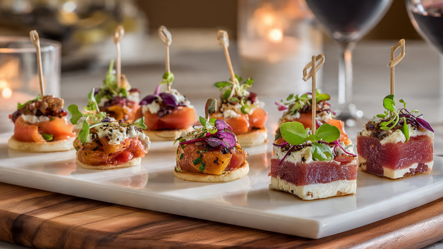 Starters and small bites to begin any meal. Party snacks, dips, and finger foods for entertaining.