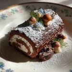 Yule log cake