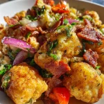 Air Fryer Bacon-Chorizo Tater Tot® Dressing