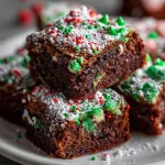 Brownie christmas tree