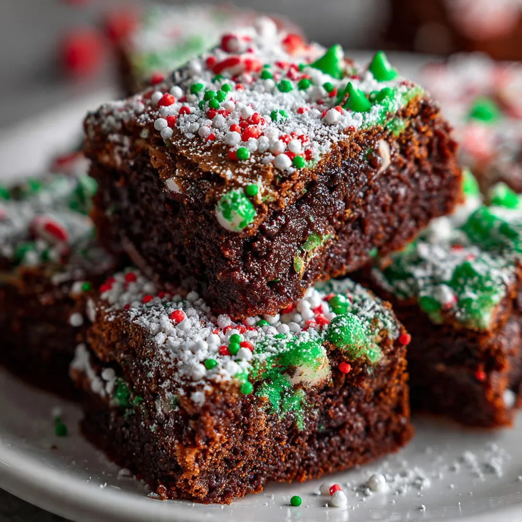 Brownie christmas tree