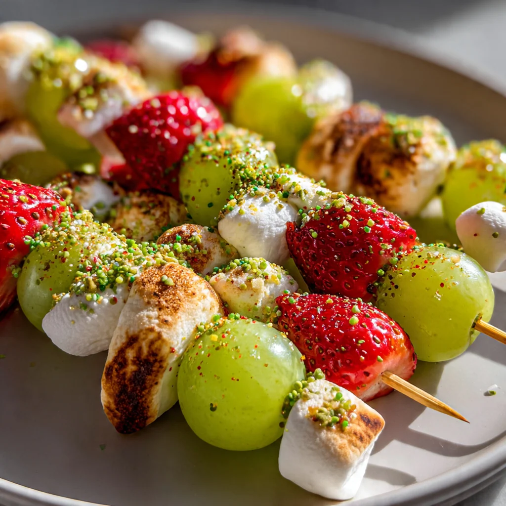 Grinch Kabobs