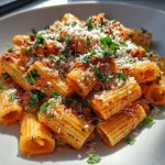 Red sauce pasta