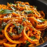 Spiralized Brown Butter Sage Sweet Potato