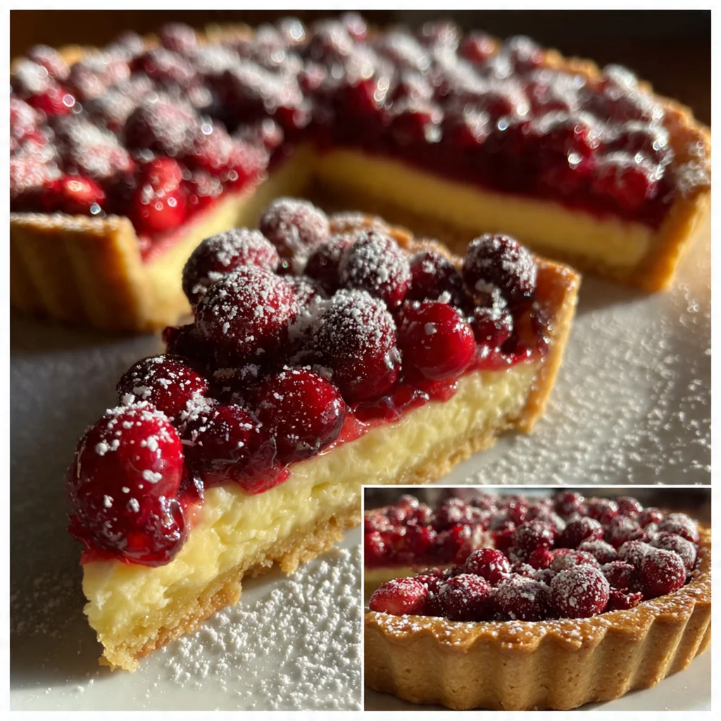 Cranberry Curd Tart