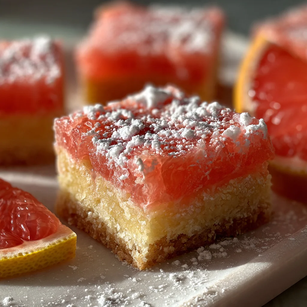 Pink Grapefruit Bars