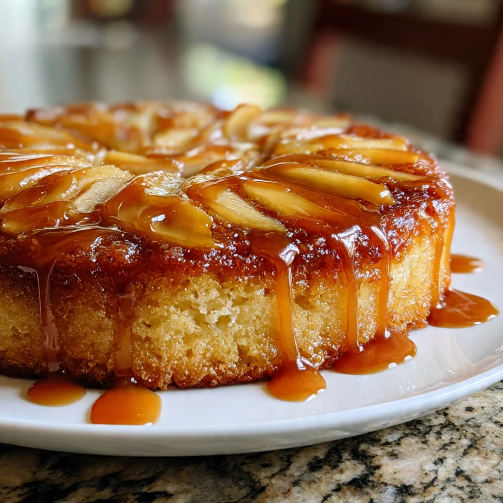 Caramel Apple Upside-Down Cake