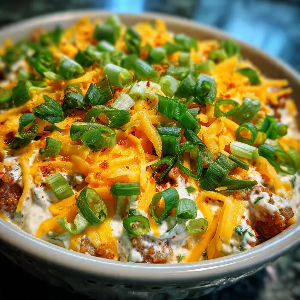 Hot Ranch Sausage Dip