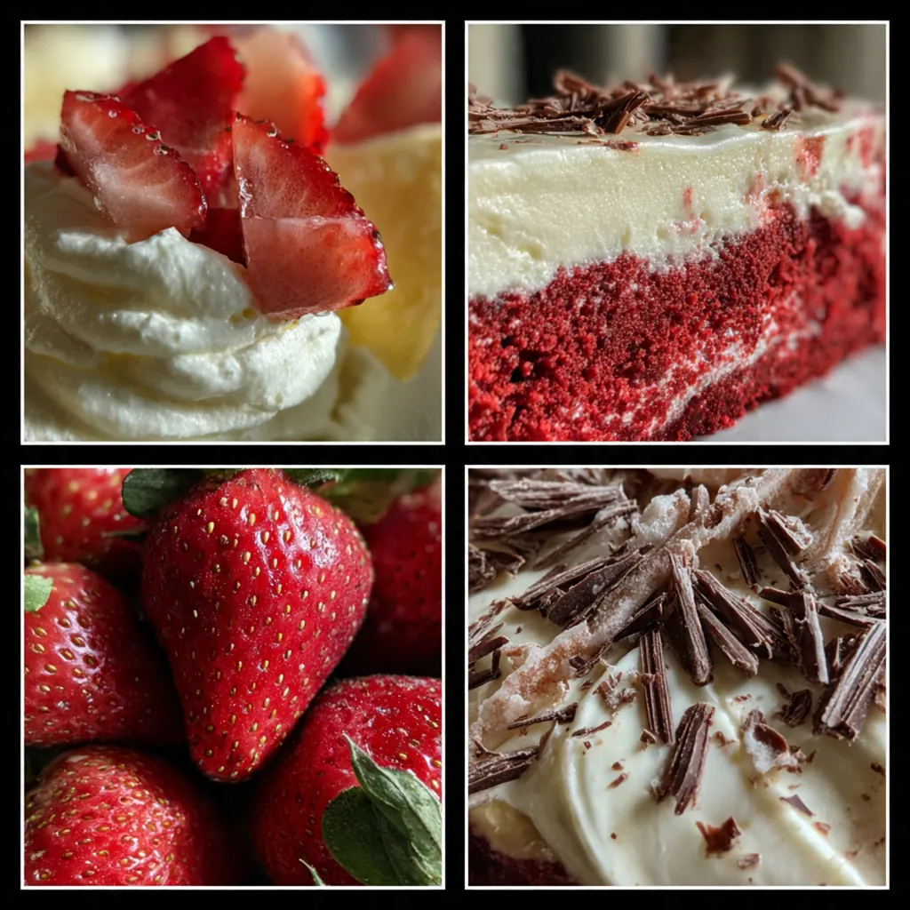 Red Velvet Strawberry Cheesecake