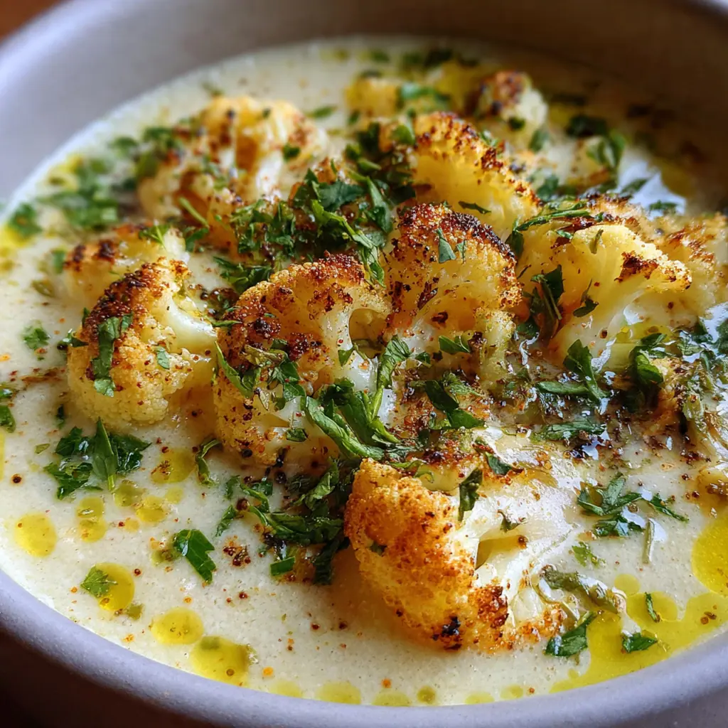 Garlic Cauliflower Soup