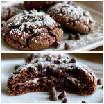 Chocolate Filled Cookies Powdered Sugar
