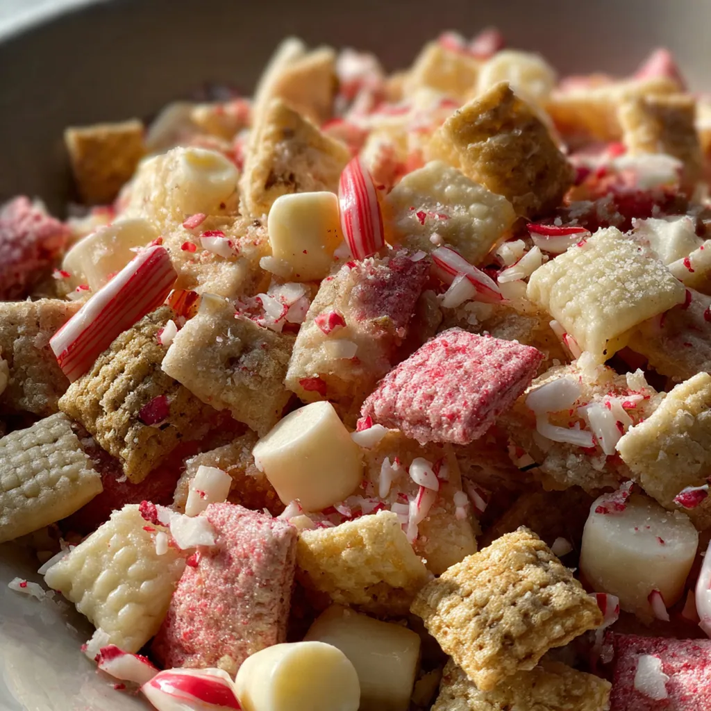 Holiday Peppermint Candy Cane Puppy Chow