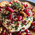 Pomegranate Jeweled Cheeseball
