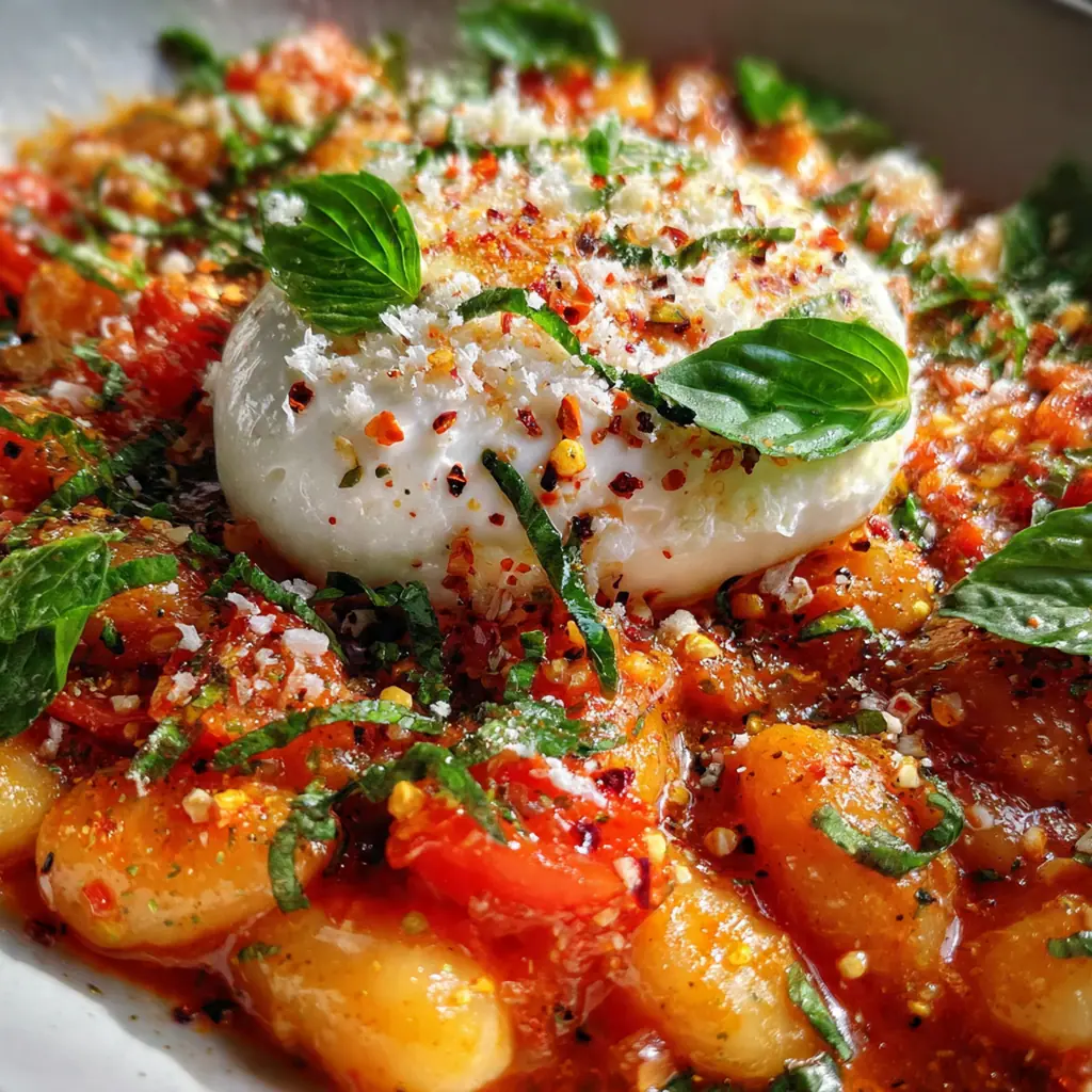 Creamy Tomato Gnocchi Burrata