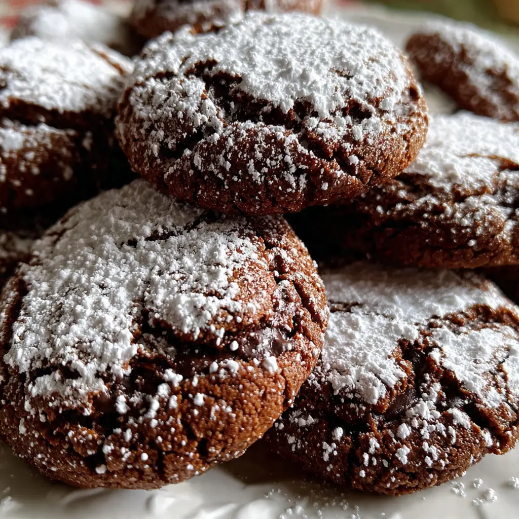 Close-up of a baker's hand rolling a warm, golden cookie in a bowl of powdered sugar
