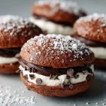 Peppermint Chocolate Whoopie Pies