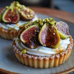 Fig Honey Pistachio Tart