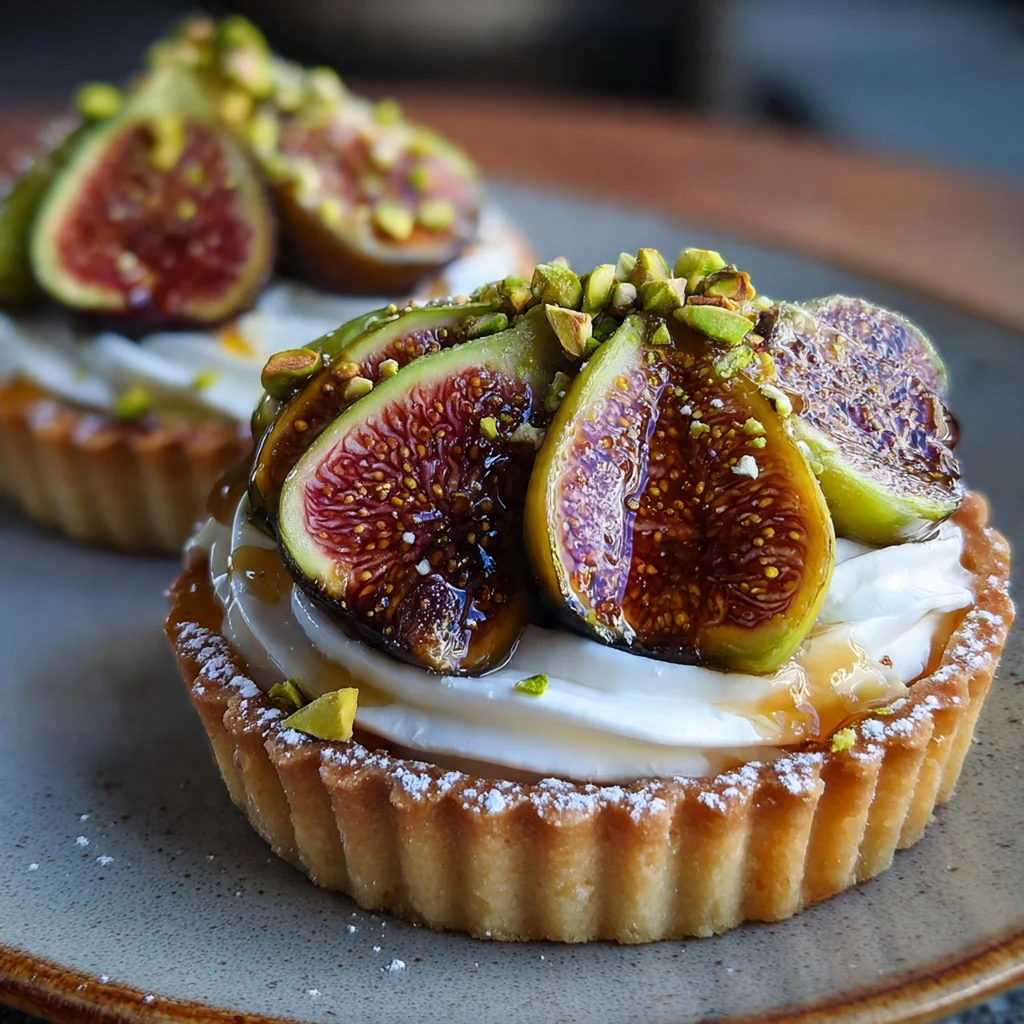 Fig Honey Pistachio Tart