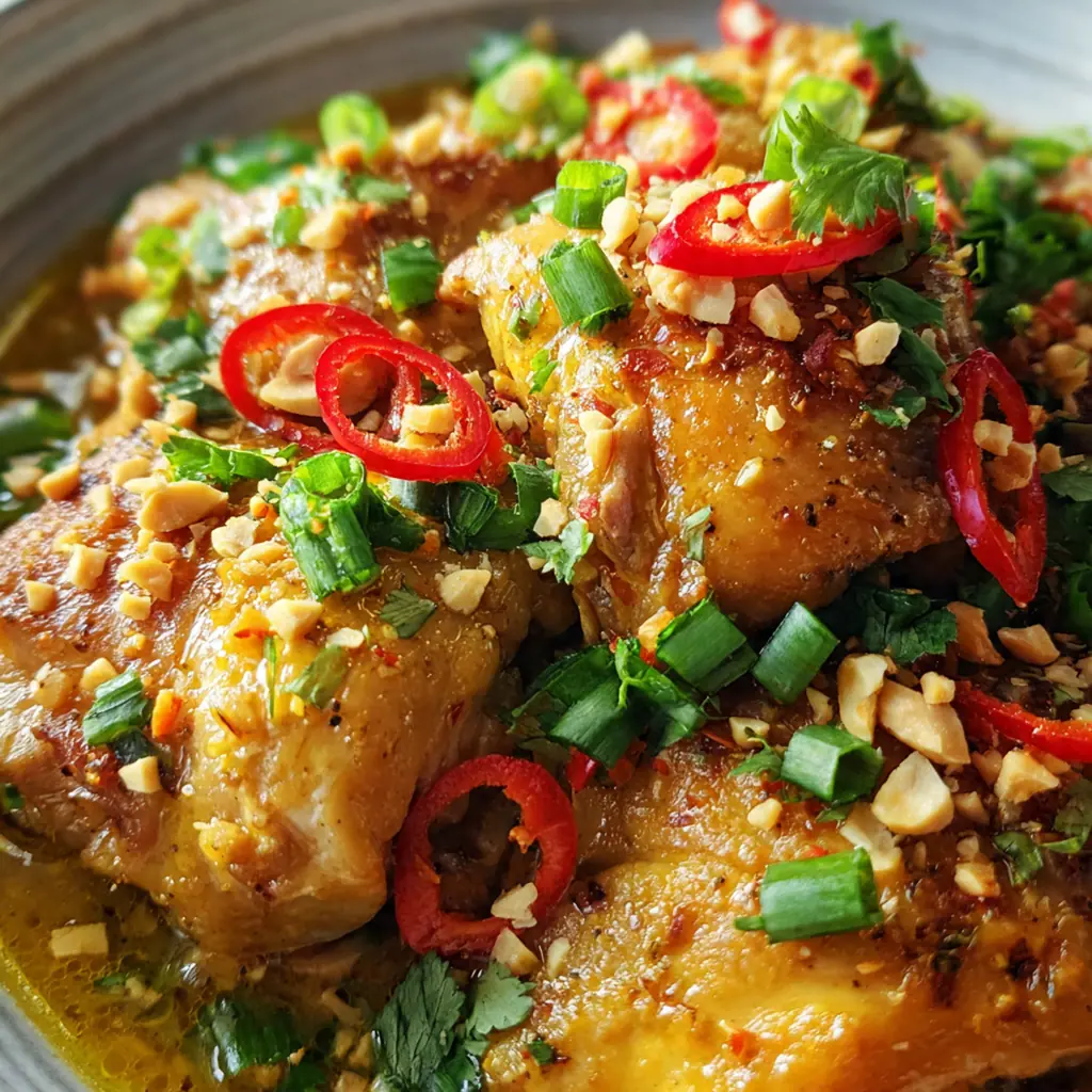 Slow Cooker Peanut Chicken