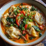 Thai Curry Dumpling Soup