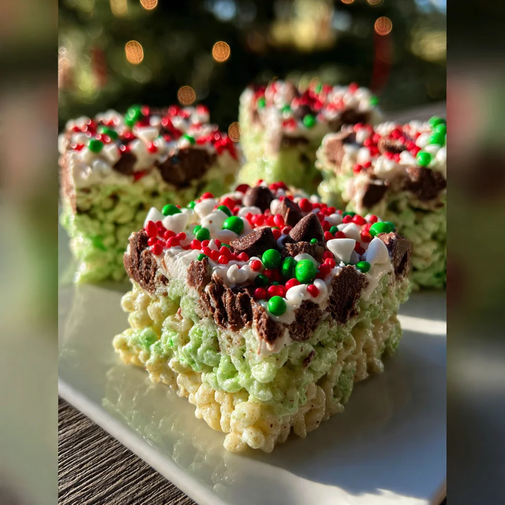 Grinch Rice Krispie Treats