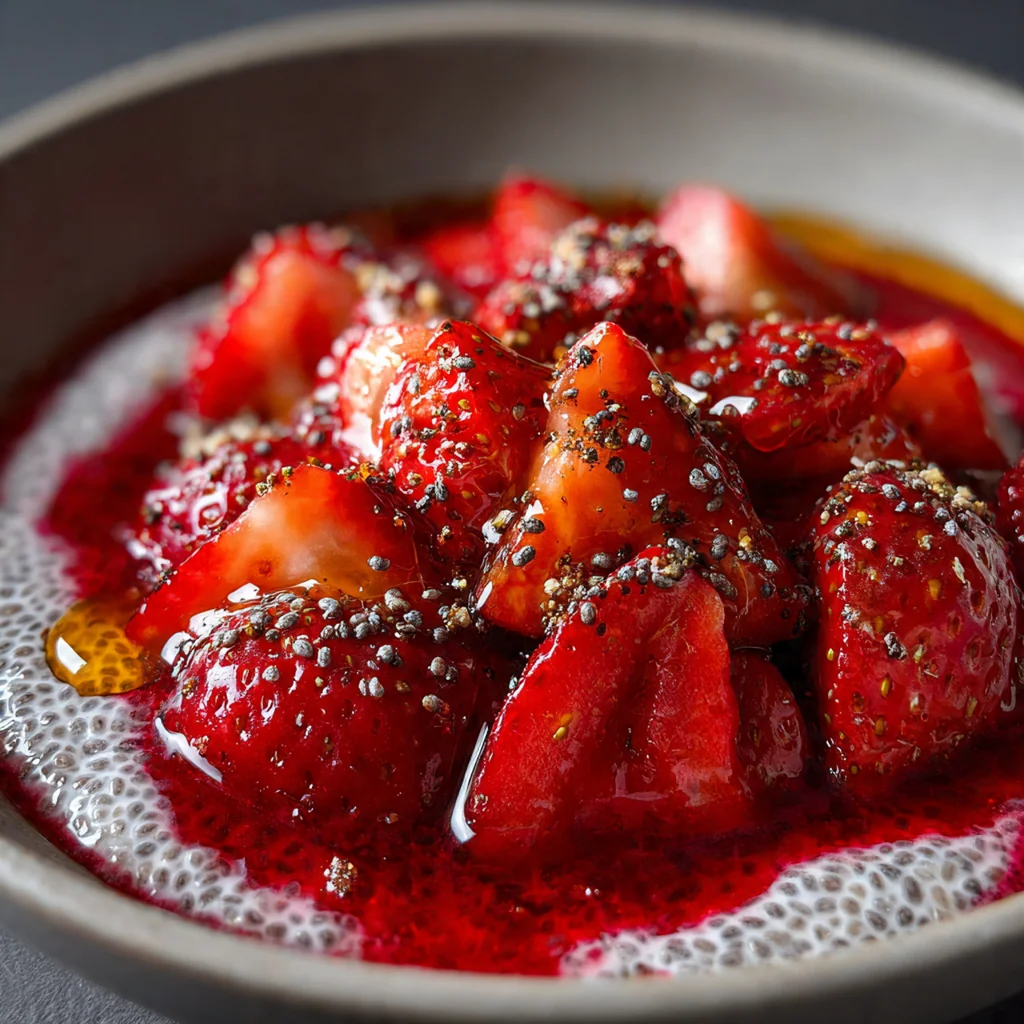 Strawberry Chia Seed Pudding