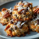 No Bake Pecan Coconut Praline Cookies