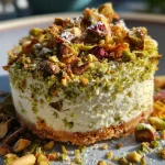 Decadent Pistachio Cream Cheesecake