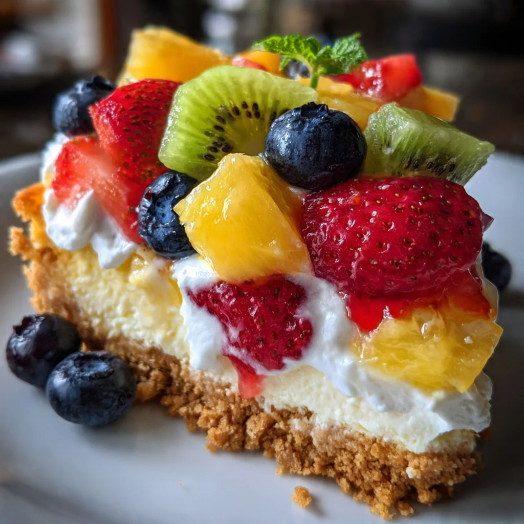 Fruit Salad Cheesecake