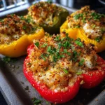 Crab Shrimp Stuffed Peppers