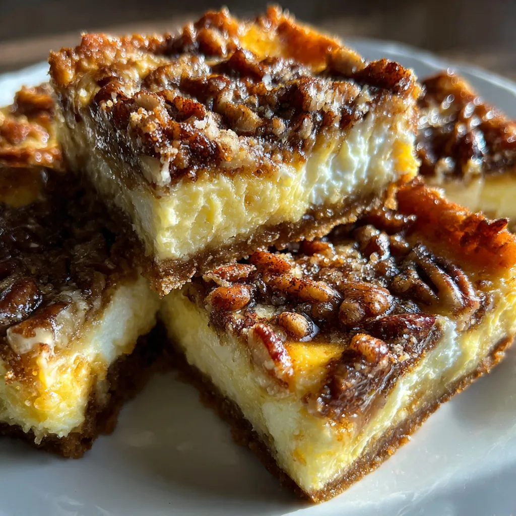 Pecan Pie Cheesecake Bars